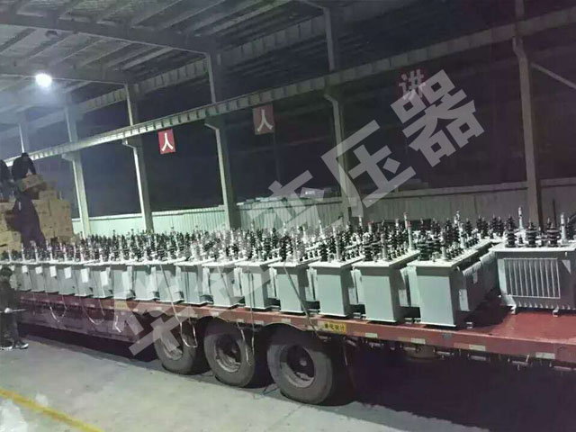 河南非晶合金变压器发货现场